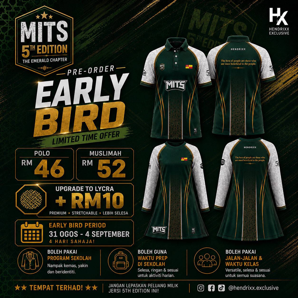 Poster early bird 5th Edition Emerald Chapter