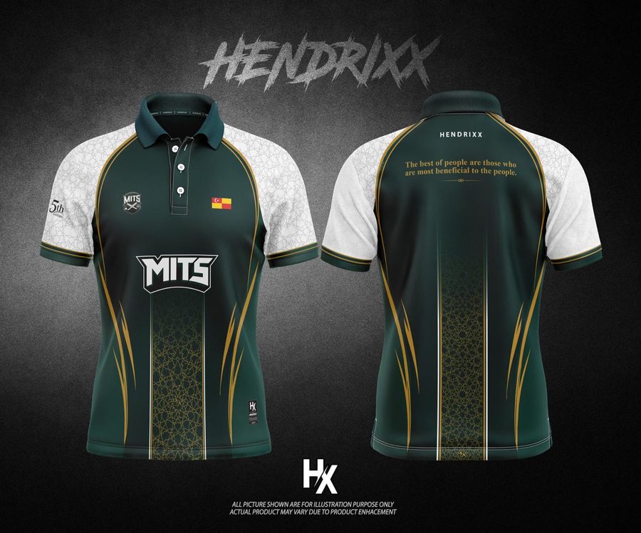 Baju Banin MITS 5th Edition Emerald Chapter - reka bentuk penuh